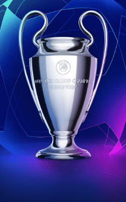 Champions League trophy image in our iptv subscription with VisionTV the Best IPTV Provider